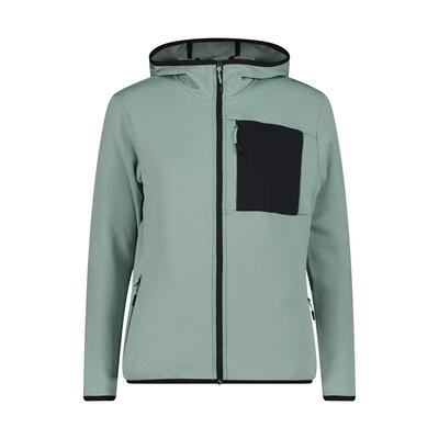 Dames hoodie met rits cmp grid tech