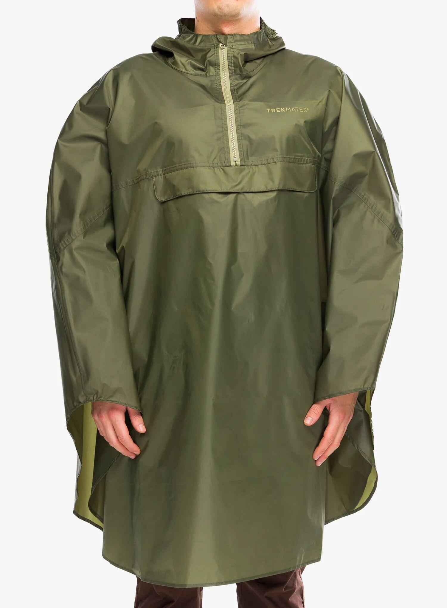 Peleryna turystyczna Trekmates Rove Poncho - moss/moss 3/7