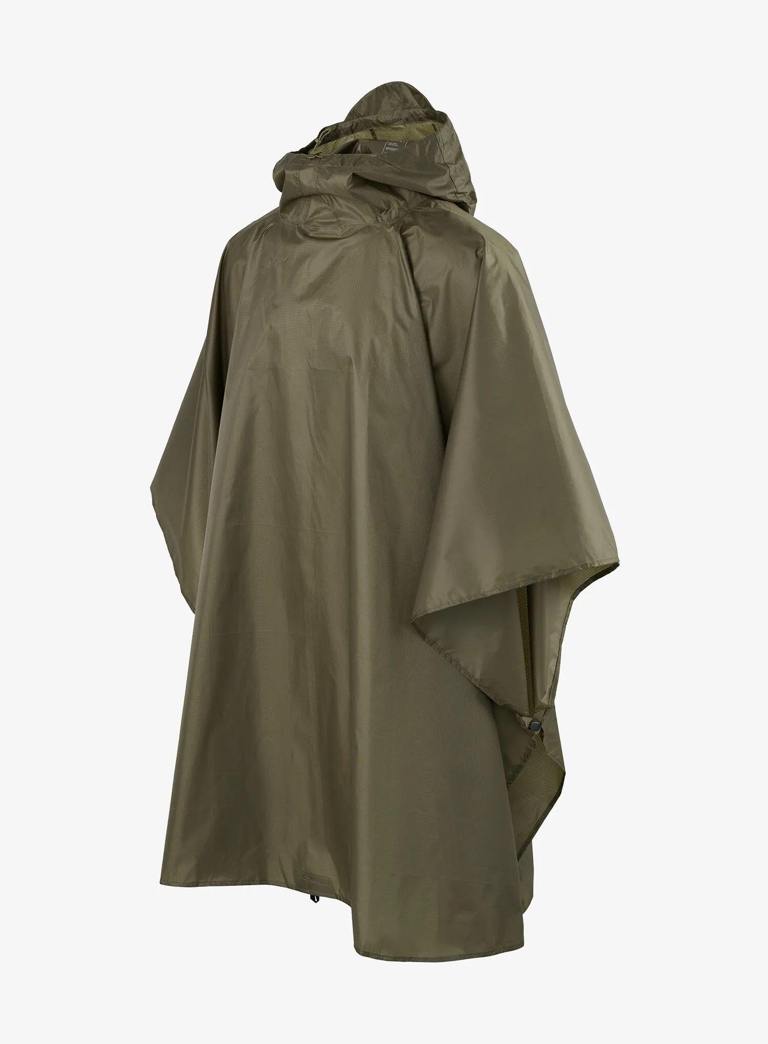 Turystyczna peleryna przeciwdeszczowa Helikon-Tex Lightweight Poncho - olive 2/4