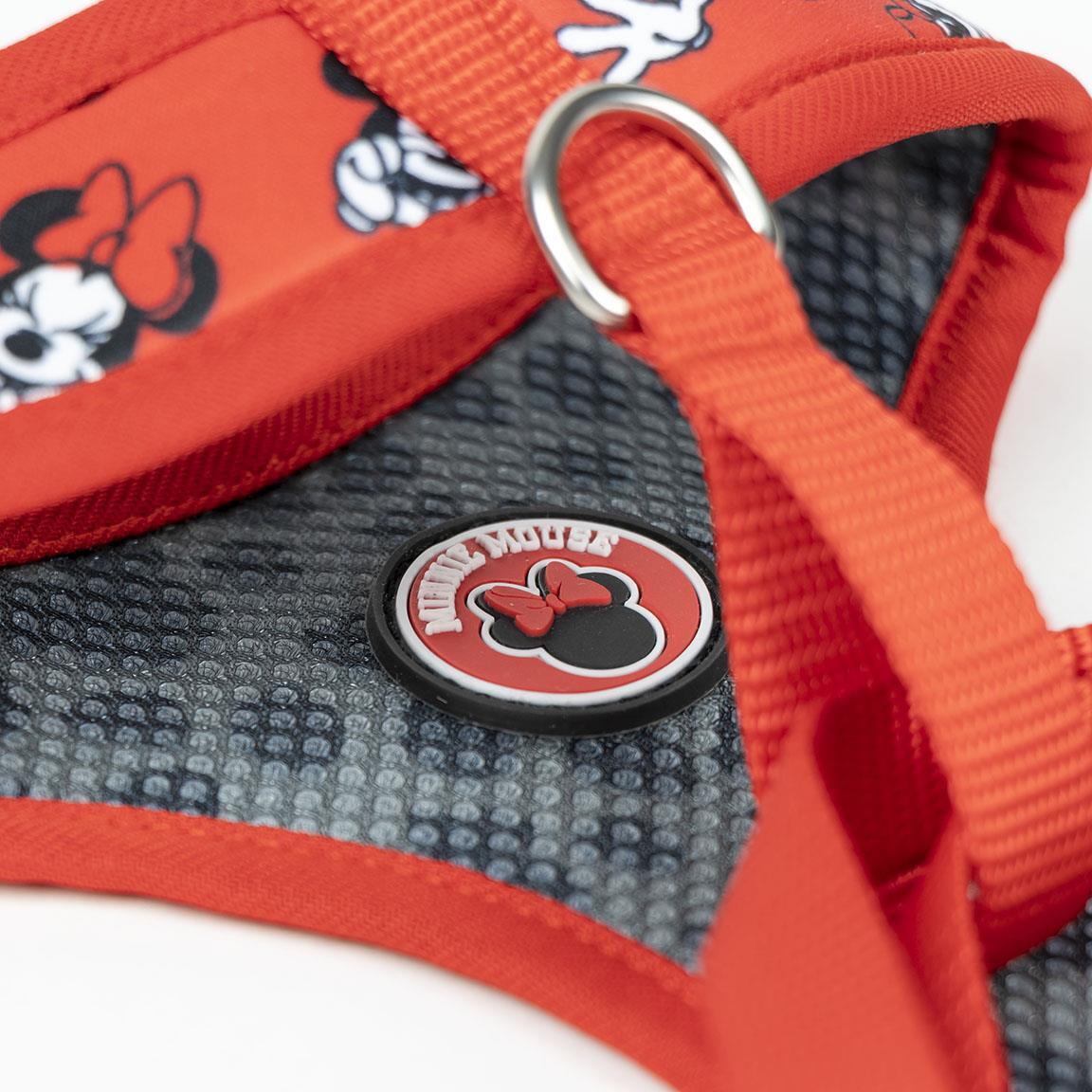 Harnais Premium pour chien Minnie Reversible Rojo y Gris Talla S/M 5/7