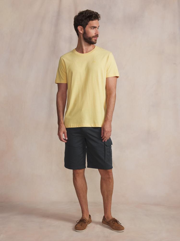 T-shirt Homme - Col rond, ajusté - PIERETEE Jaune/orange 3/5