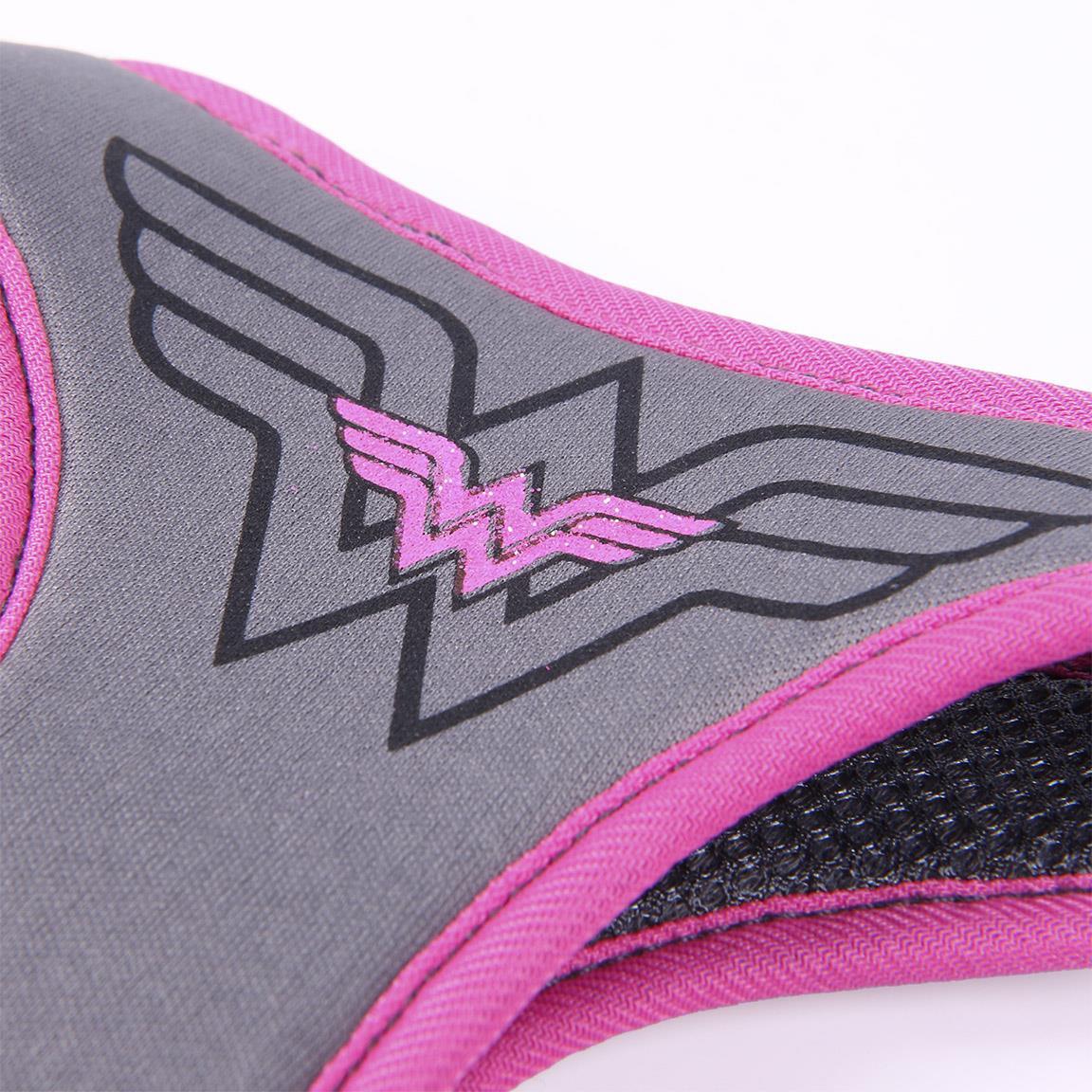 Harnais pour chien Wonder Woman Talla S/M Gris y Rosa avec Anilla Metálica 3/7