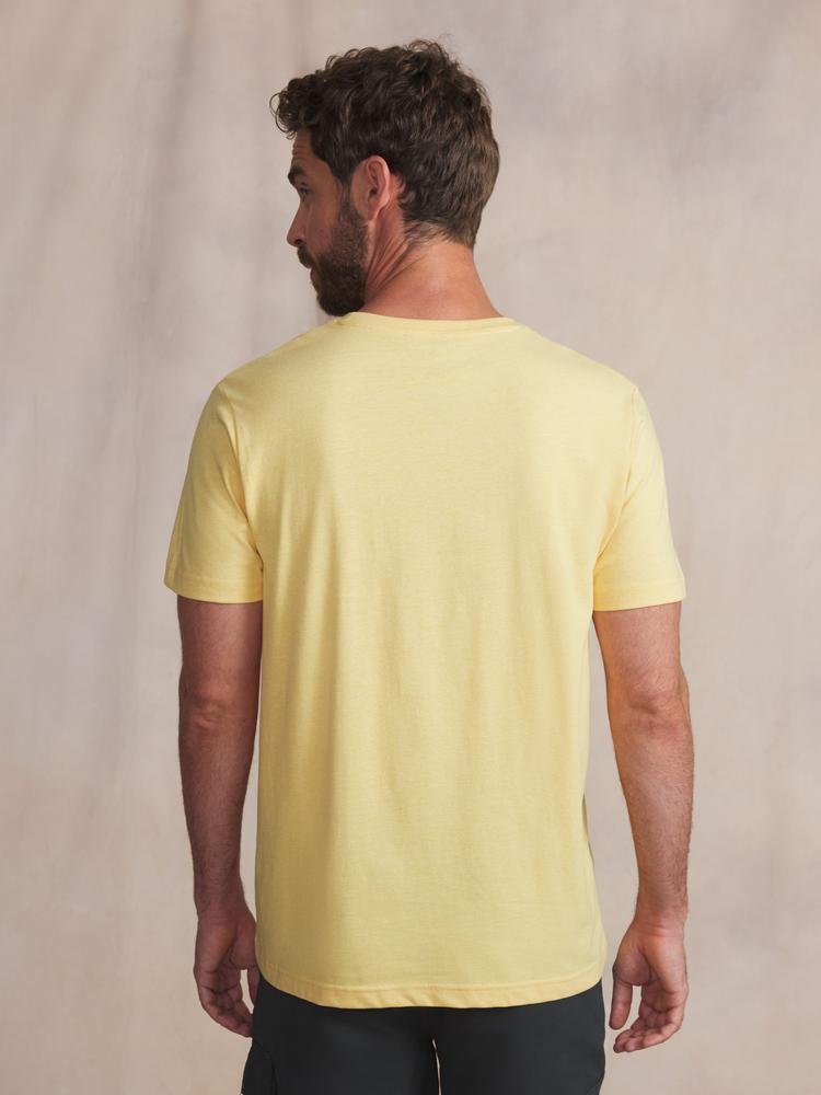 T-shirt Homme - Col rond, ajusté - PIERETEE Jaune/orange 2/5