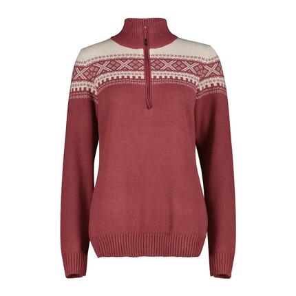 Pull 1/2 zip femme CMP Wooltech
