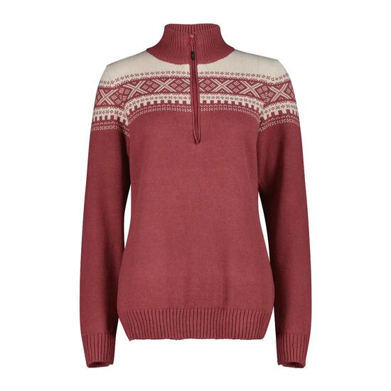Pull half zip femme CMP Wooltech