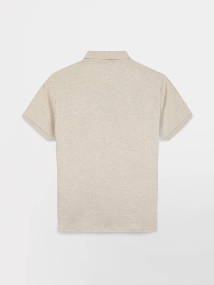 Polo homme ajusté col boutonné - LICIOPOL Beige 5/5
