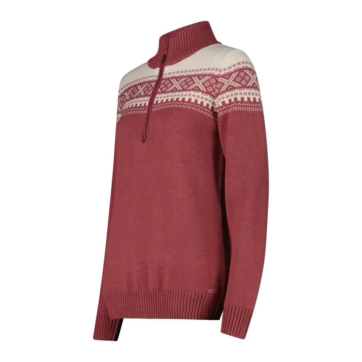 Sudadera con media cremallera mujer CMP Wooltech 3/3