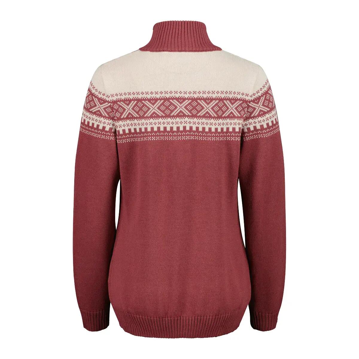 Sudadera con media cremallera mujer CMP Wooltech 2/3