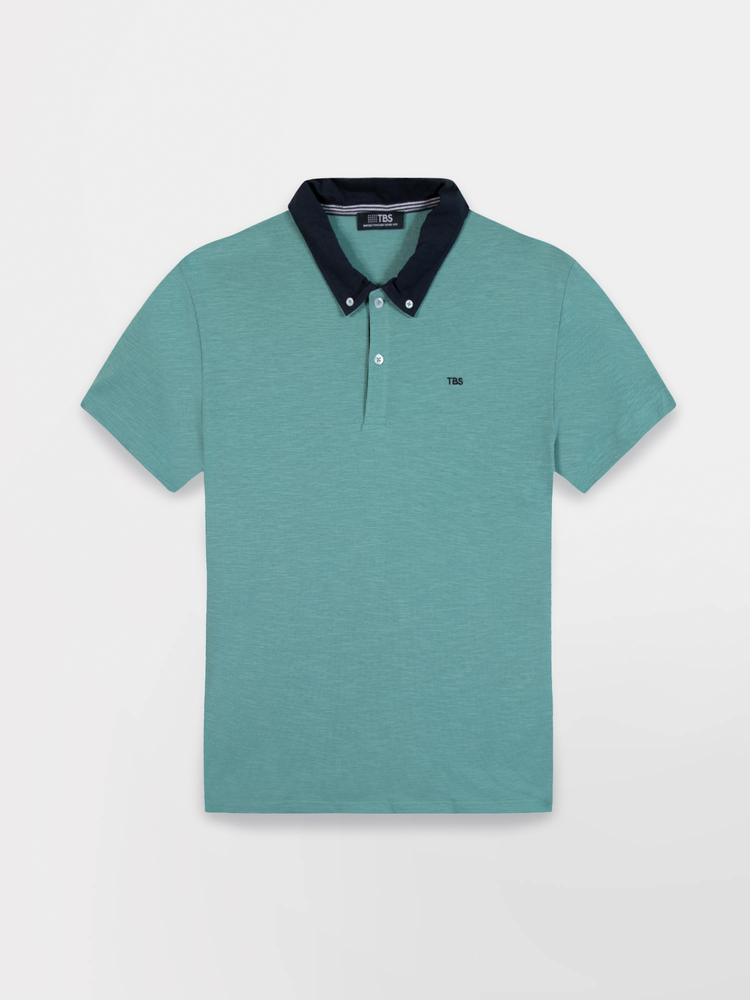 Polo - Homme - Manches courtes, col boutonné - ARRYGPOL Vert 3/4