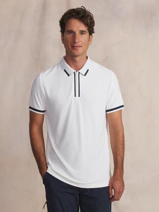 Polo - Sport - Homme - Manches courtes, coupe ajustée - WAYATPOL - Blanc/écru