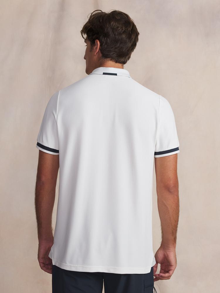 Polo - Sport - Homme - Manches courtes ajusté - WAYATPOL - Blanc/ecru 2/4
