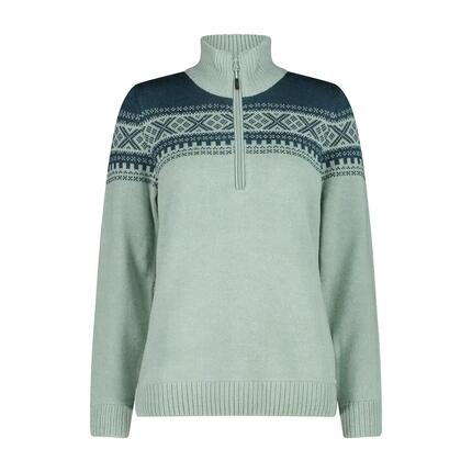 Pull 1/2 zip femme CMP Wooltech