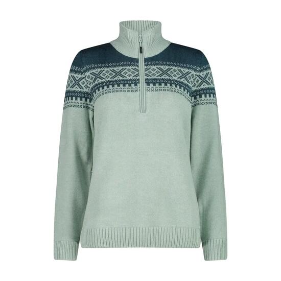 Pull half zip femme CMP Wooltech
