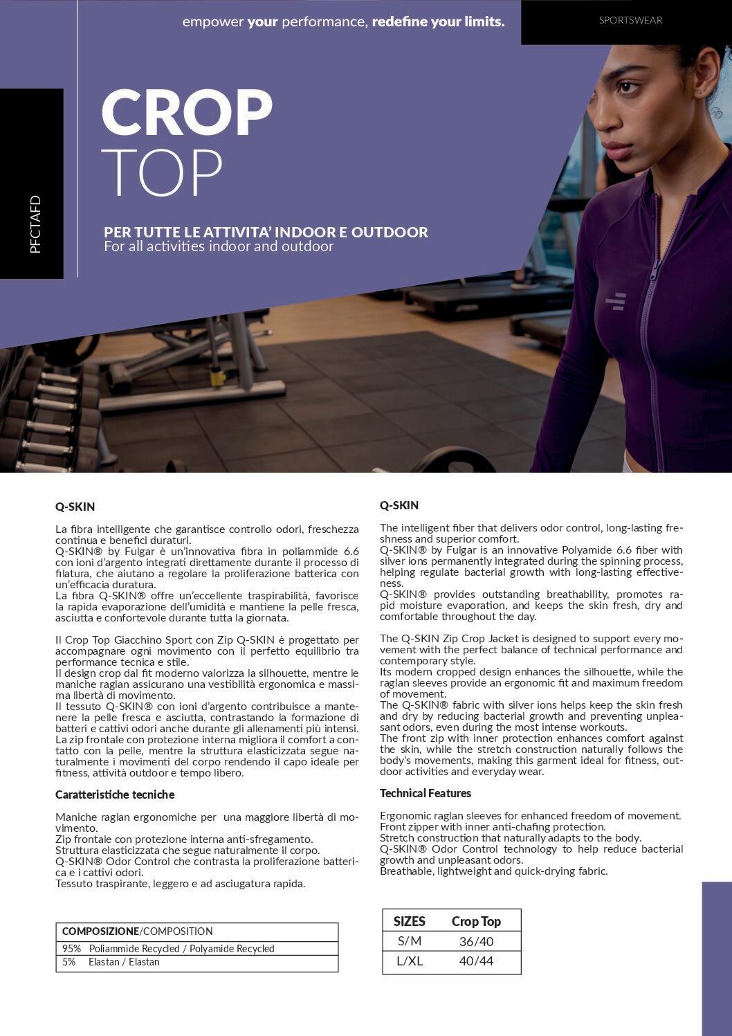 Top sport femme zippé, disponible en plusieurs couleurs 6/6