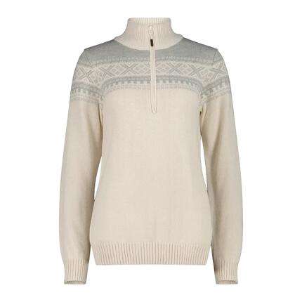 Pull 1/2 zip femme CMP Wooltech