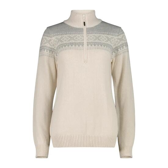 Pull 1/2 zip femme CMP Wooltech