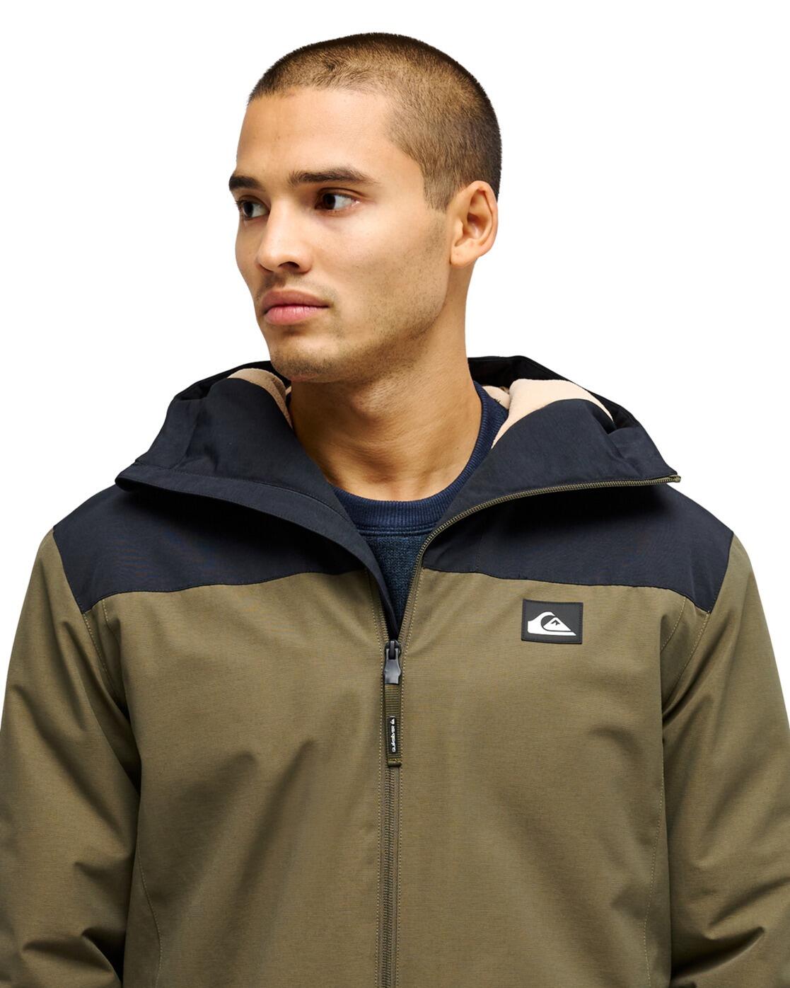 Waterdicht Jack met capuchon OVERCAST 3K WARM Grün Heren 4/4