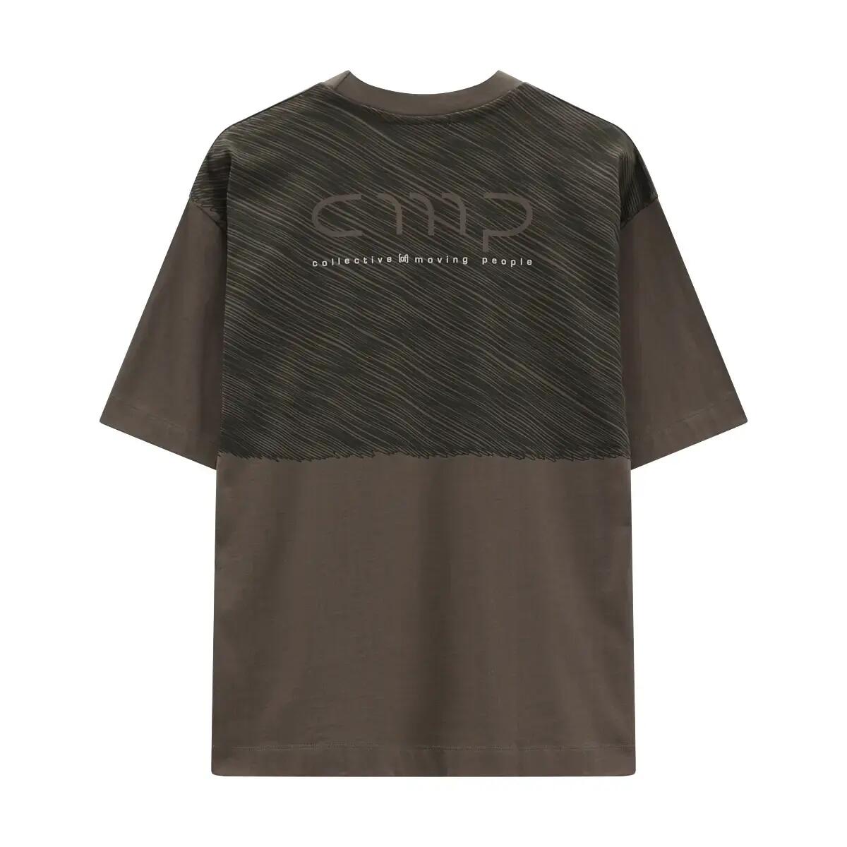 T-shirt z kieszenią na piersi i logo CMP 2/3