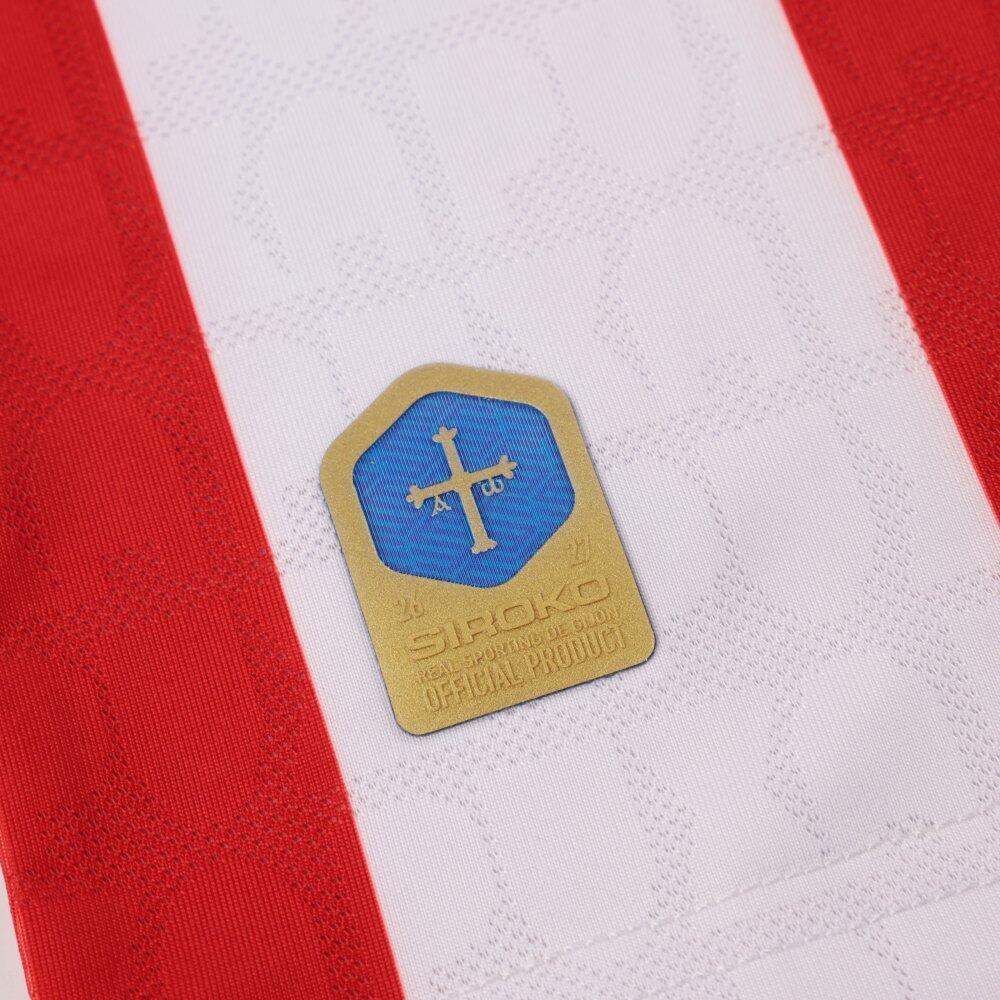 ęca oficjalna piłkarska koszulka domowa real sporting de gijón Siroko RSG Hom 5/7