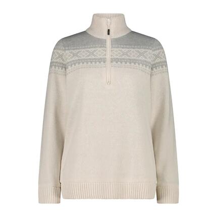Pull 1/2 zip en maille femme CMP