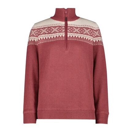 Pull 1/2 zip en maille femme CMP