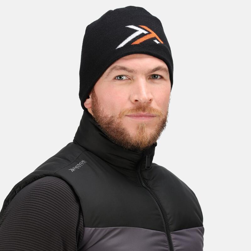 Bonnet imperméable Homme (Noir / Orange vif)