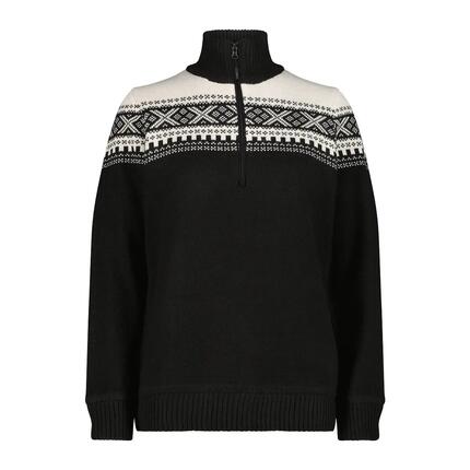 Pull 1/2 zip en maille femme CMP
