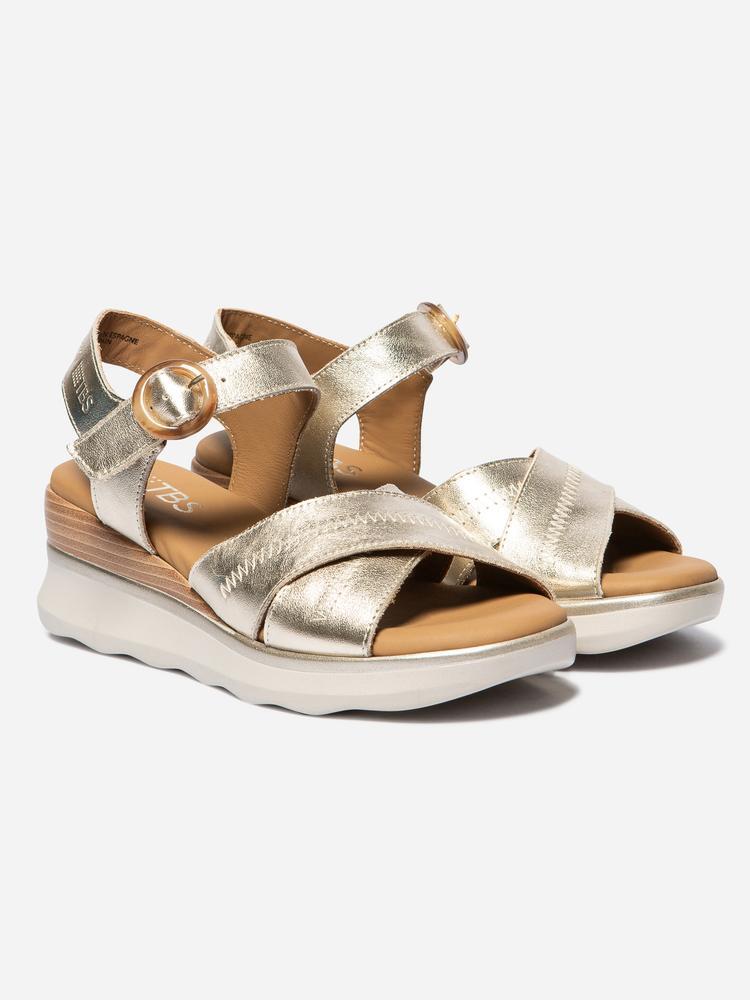 Sandales compensées - Femme - HOULEMA - Beige 4/4