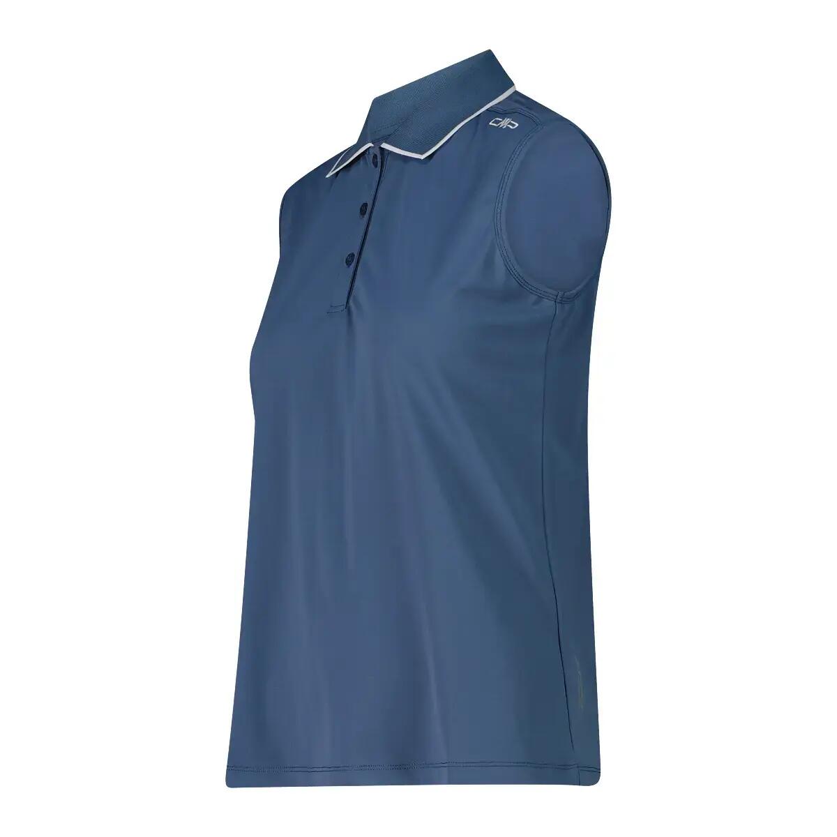 Polo sans manches en piqué extensible femme CMP 3/3