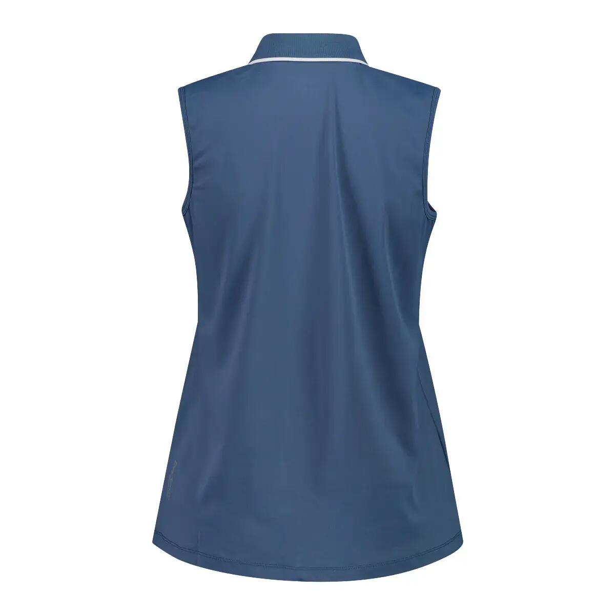 Polo sans manches en piqué extensible femme CMP 2/3