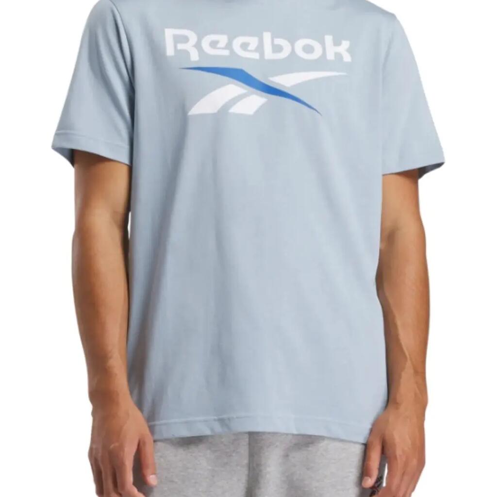 REEBOK Men's Identity Big Logo T-shirt, 100% Cotton, Regular Fit