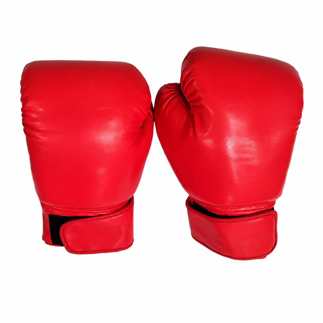 Guantes de Boxeo 10 oz Cierre Velcro Rojos 2/4