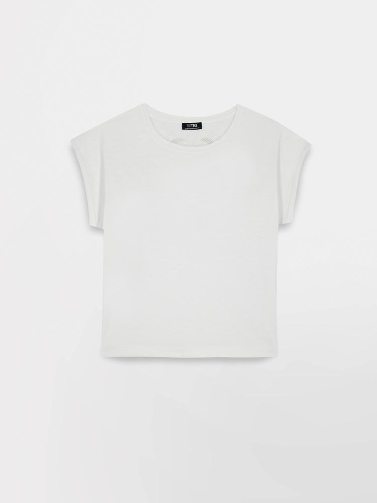 T-shirt - femme - manches courtes - mahiatee - blanc/écru 4/5