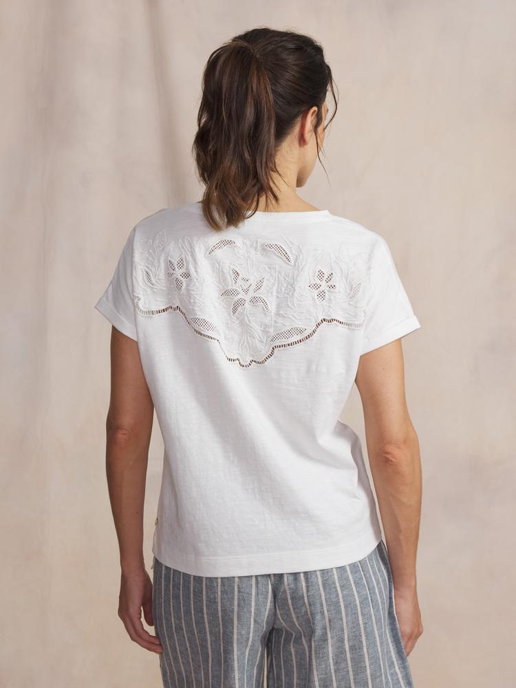 T-shirt - femme - manches courtes - mahiatee - blanc/écru 2/5