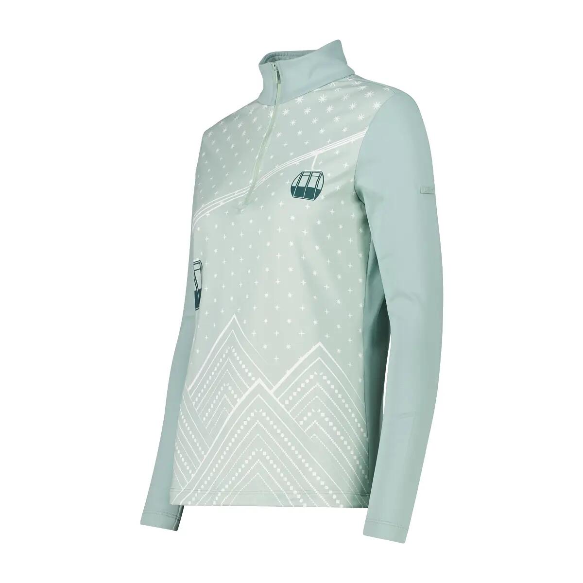 Camisola de gola rulê de algodão para mulheres CMP Softech 3/3