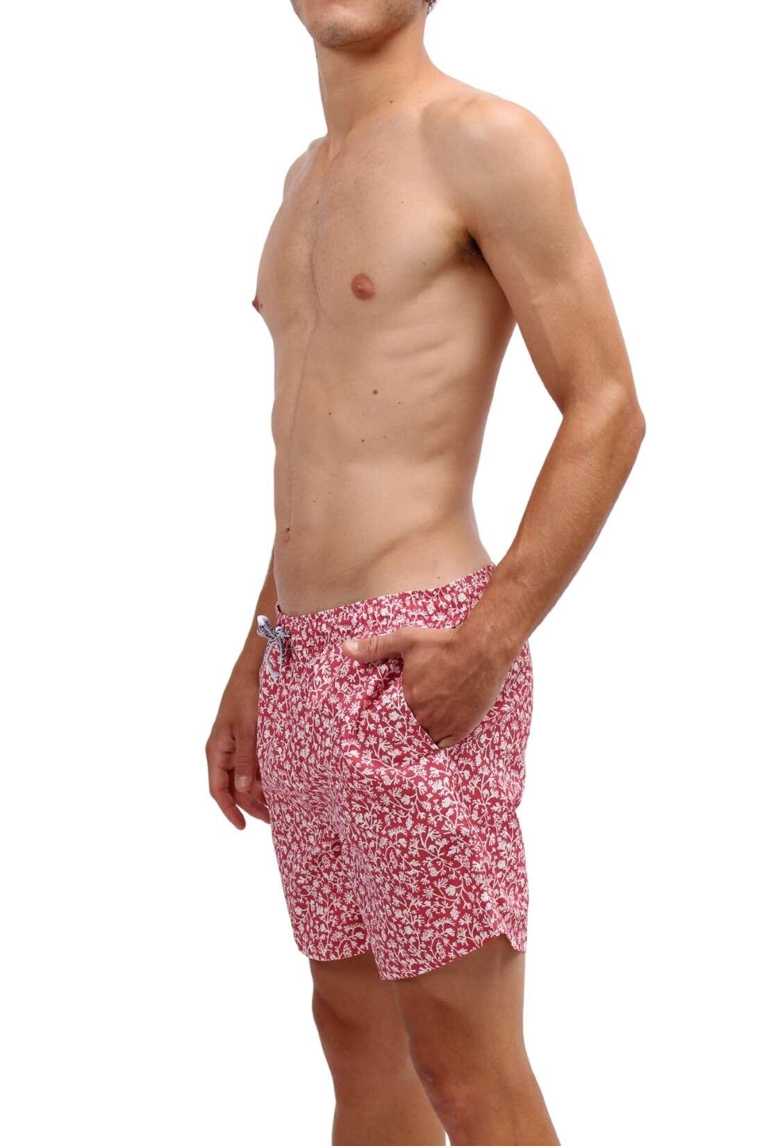 Shorts mare - uomo - regular con stampa - Rosso marsala 2/4