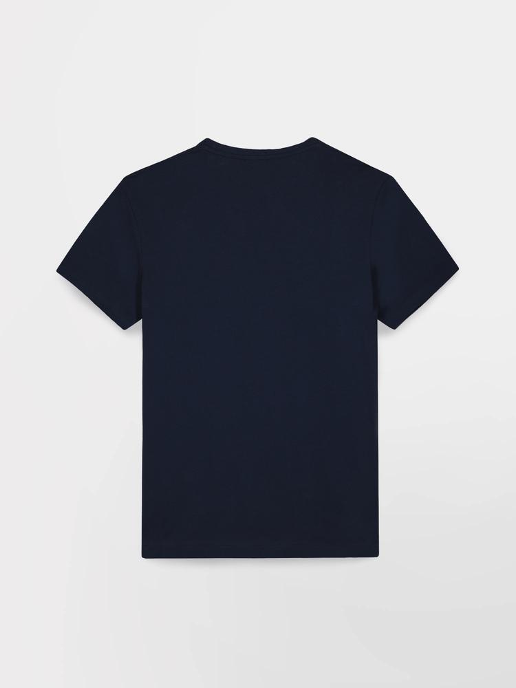 T-shirt Homme - Coupe ajustée, col rond - KERANTEE - Marine 4/4
