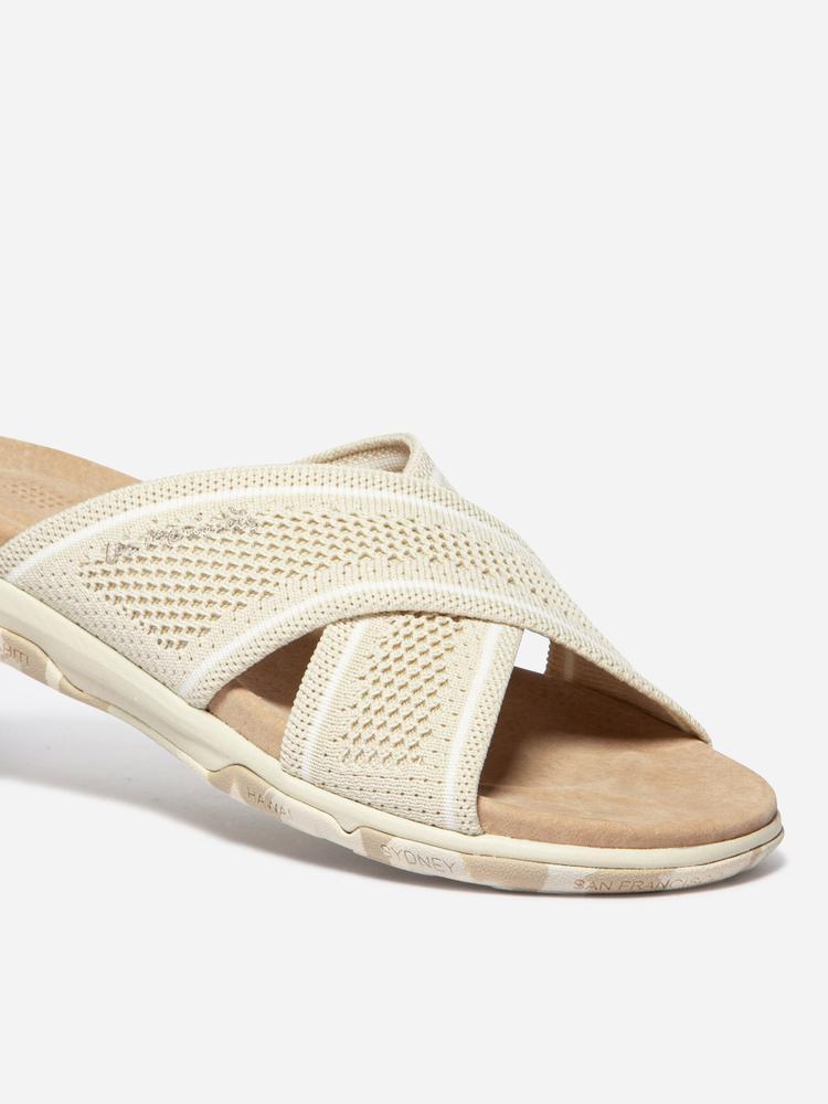 Mules - Femme - Talon 30 mm - CARLETI - Beige camo 2/5