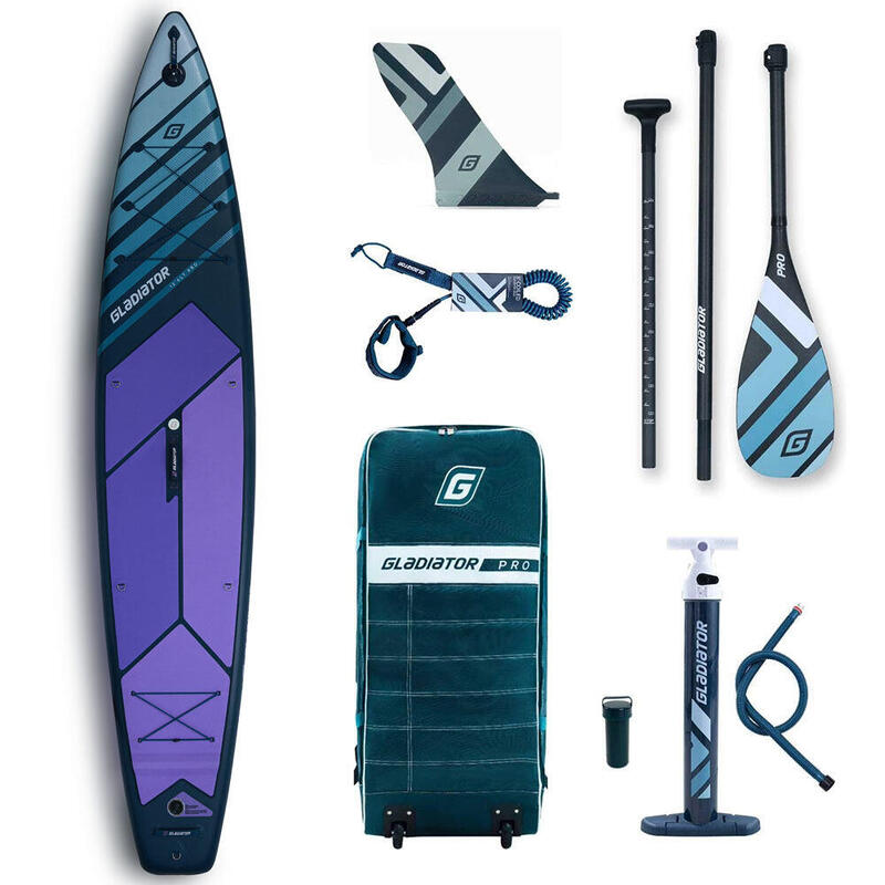 Set placă SUP gonflabilă Gladiator PRO Light 12'6"