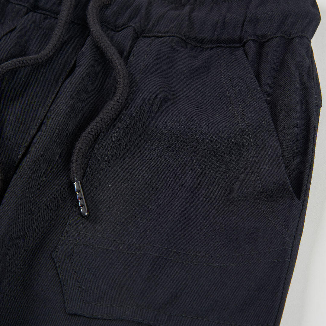 Pantalón niña en negro 3/4