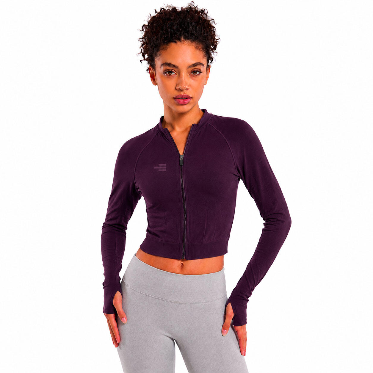 Top sport femme zippé, disponible en plusieurs couleurs 2/6