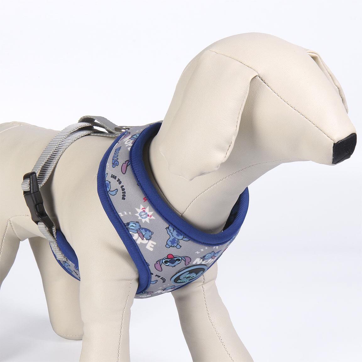 Arnés Premium para Perros Stitch Reversible Talla XS/S Azul Oscuro y Gris 3/7
