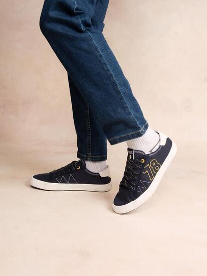 Chaussures - Tennis - Homme - Lacets, talon 25 mm - ALLBOAT Bleu