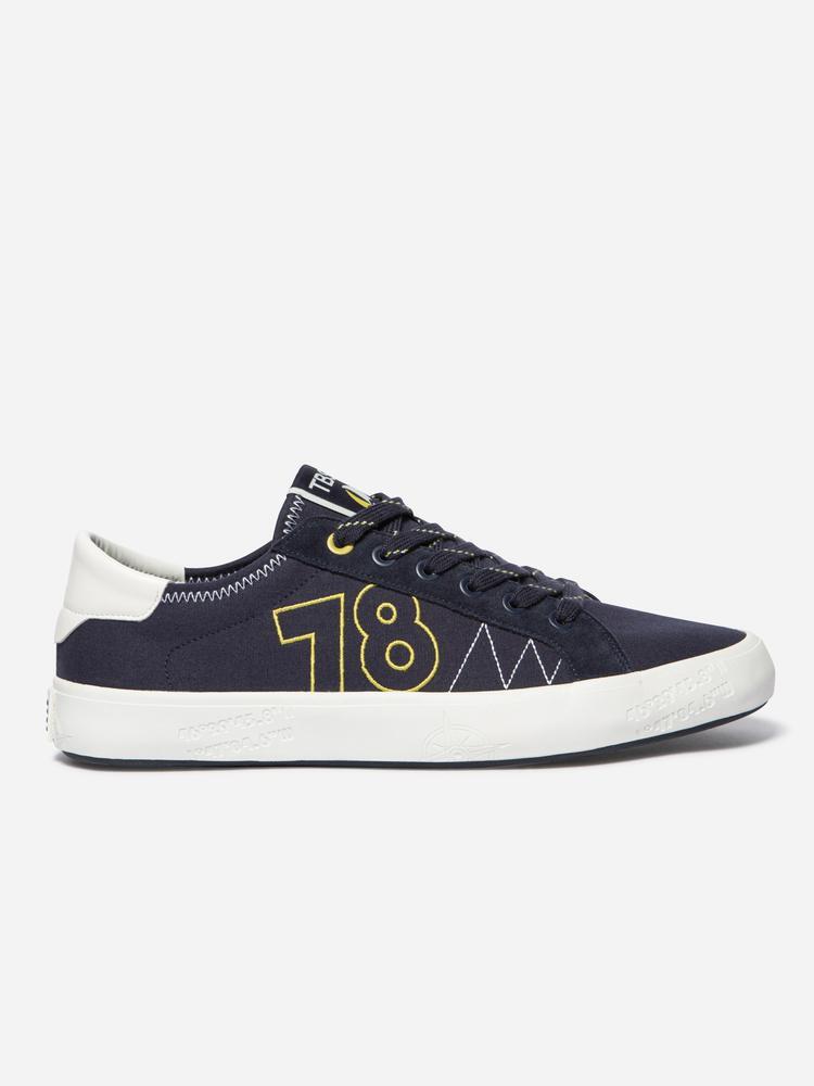 Tennis toile - Multisport - Homme - Lacets, talon 25 mm - ALLBOAT - Bleu 5/5