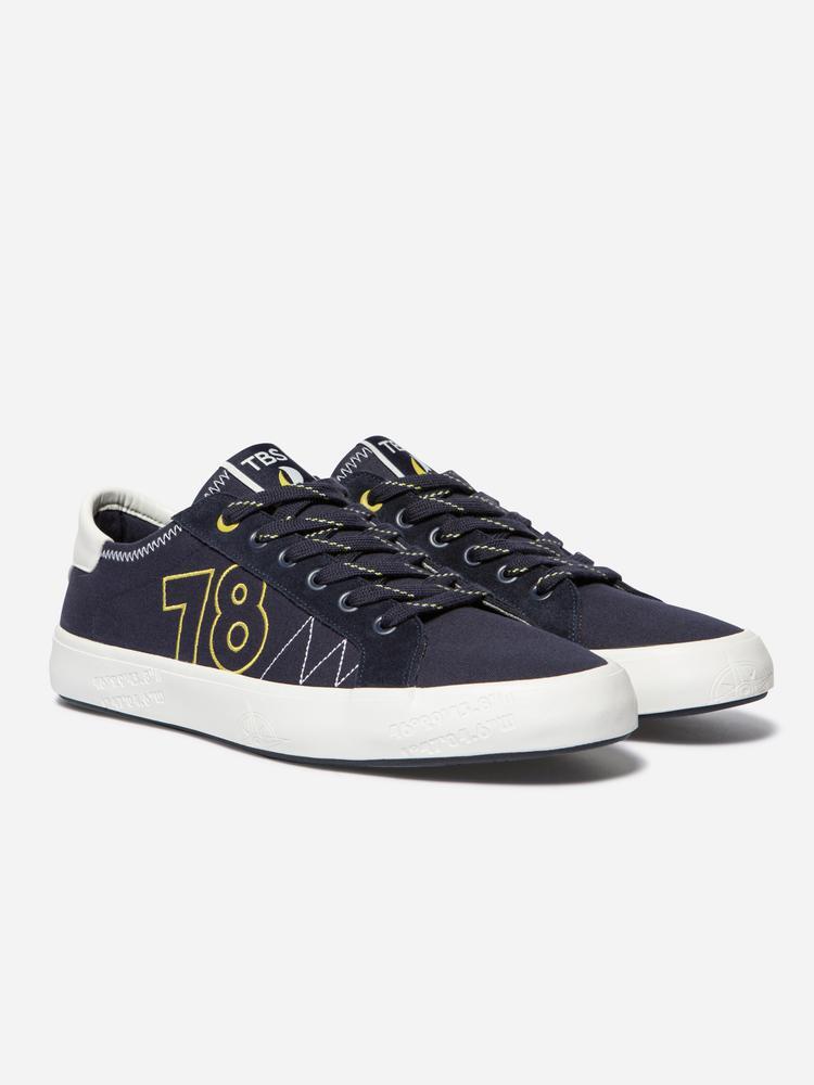 Tennis toile - Multisport - Homme - Lacets, talon 25 mm - ALLBOAT - Bleu 4/5