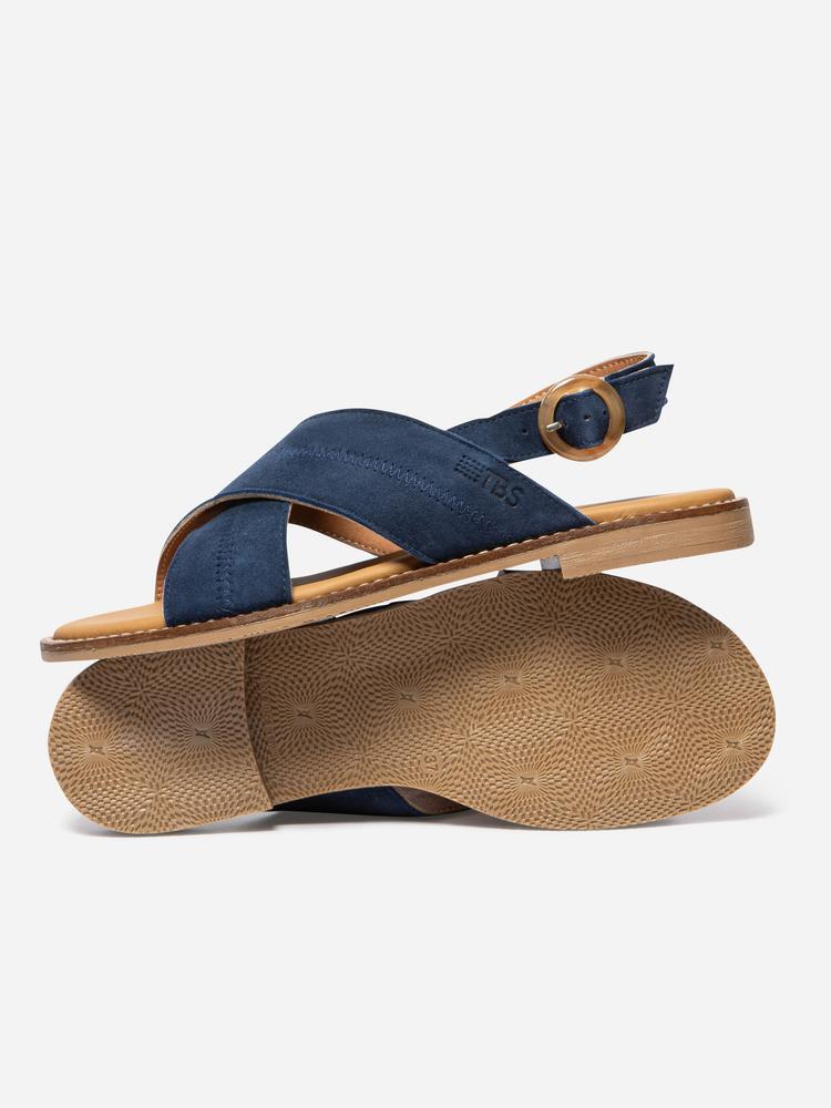 Sandales - Casual - Femme - Fermeture boucle - ASSIANE - Bleu marine 4/4