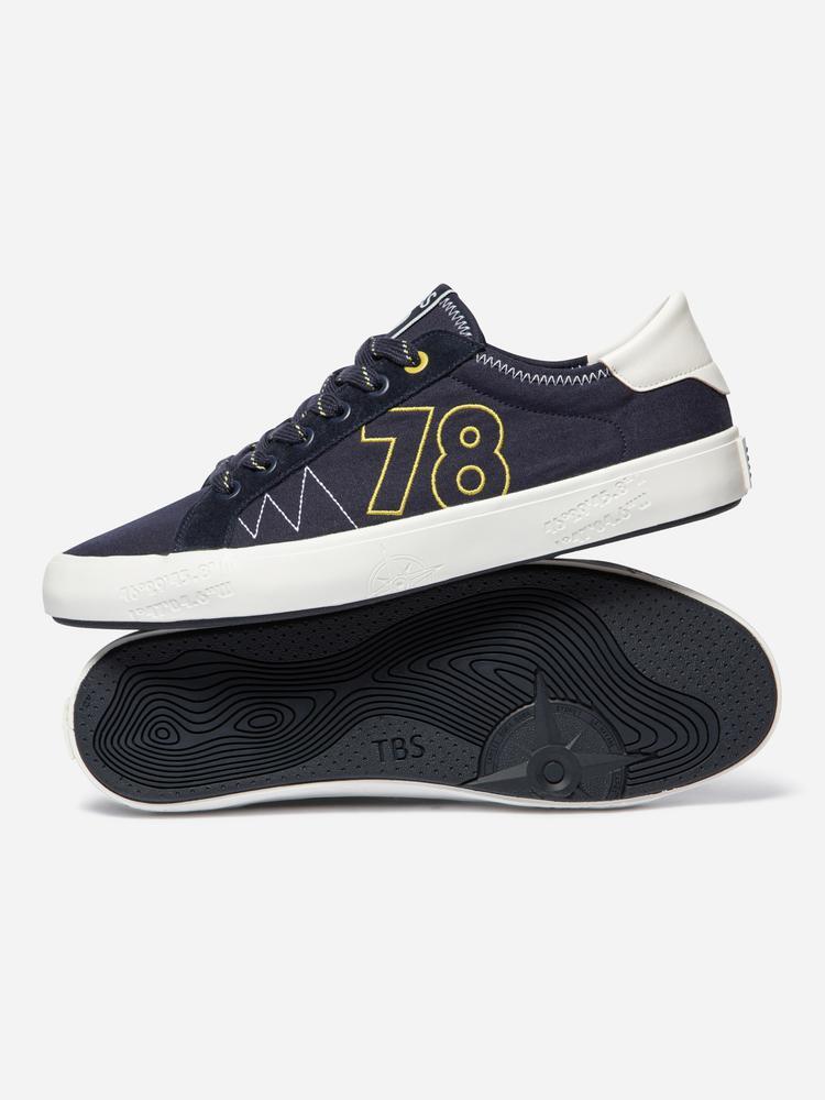 Tennis toile - Multisport - Homme - Lacets, talon 25 mm - ALLBOAT - Bleu 3/5