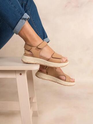 Sandales compensées - Femme - compensées - LOUISIE - Gris/bronze