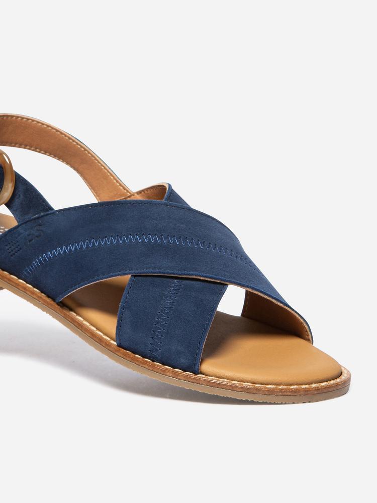 Sandales - Casual - Femme - Fermeture boucle - ASSIANE - Bleu marine 3/4