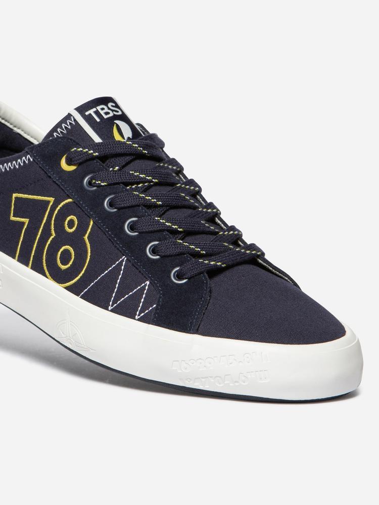 Tennis toile - Multisport - Homme - Lacets, talon 25 mm - ALLBOAT - Bleu 2/5